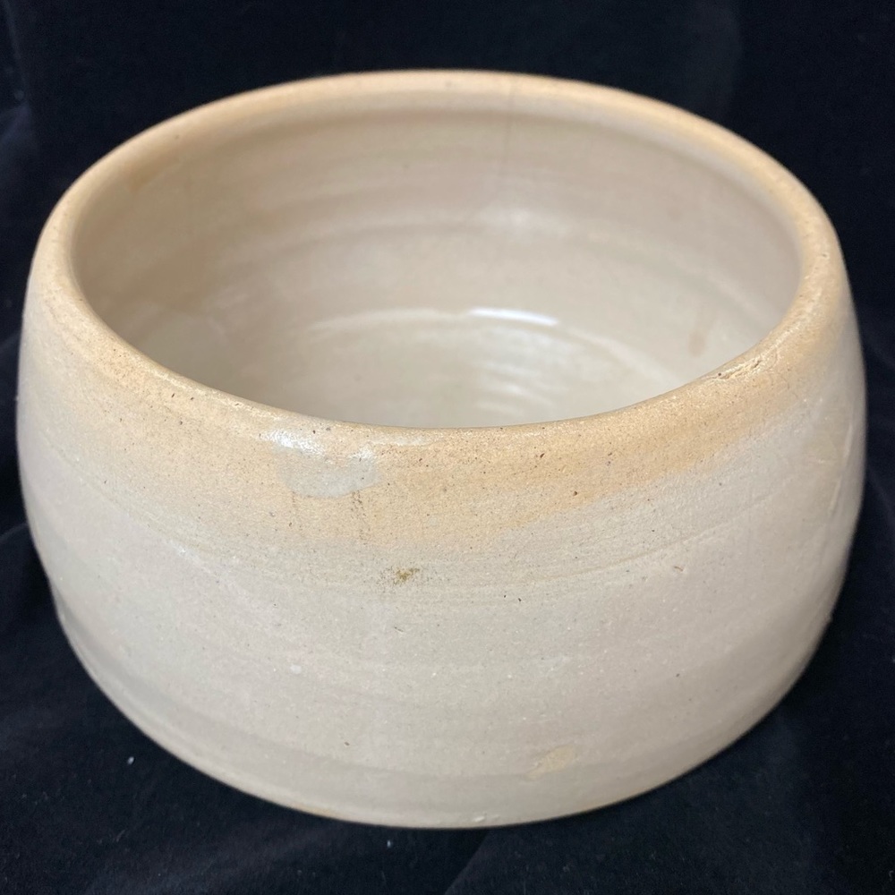 Vintage Primitive Rustic 5.5” Stoneware Crockery No-Tip Animal Food Bowl - Picture 4 of 13